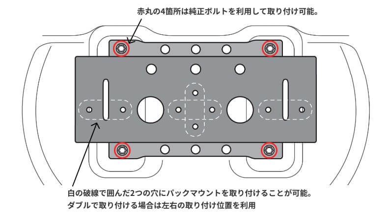 ジムニー ジムニーシエラ JB64 JB74 ロトパックス マウント ブラケット 