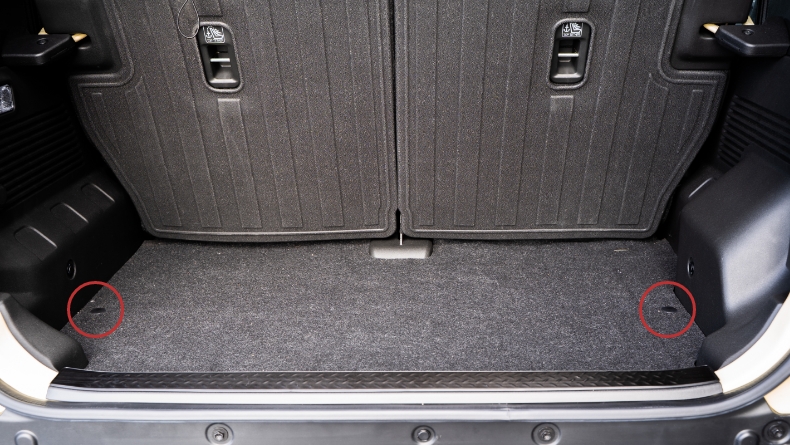 4.後列：シートを取り外し